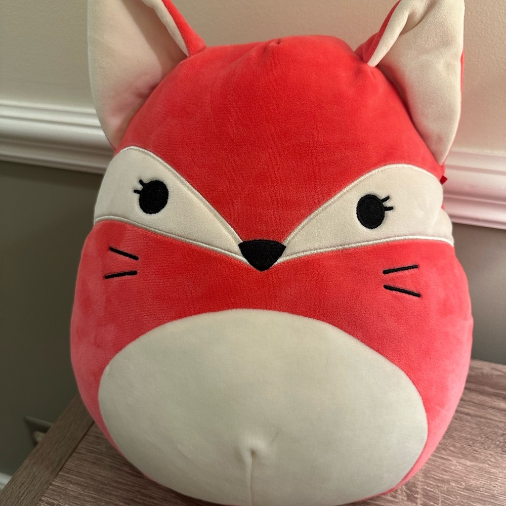 Squishmallows Red and White Fox Plush 14 inch kids stuffed animal